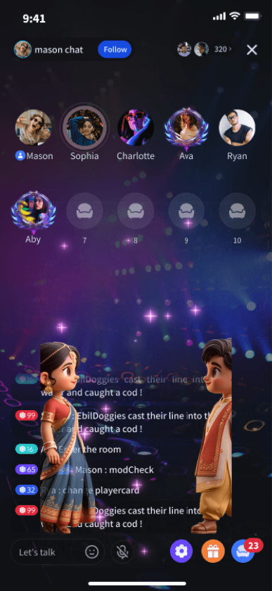 Animated Love Chat