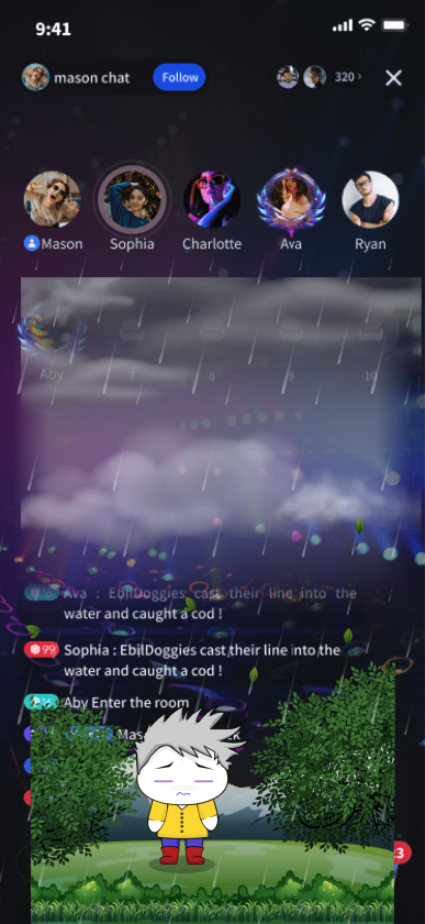 Animated Rainy Scene