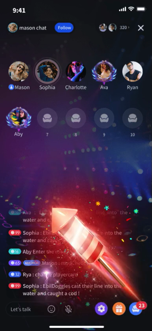 Chat Fireworks Gift