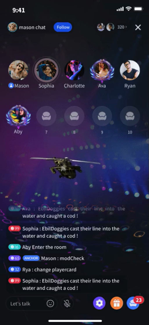 Chatroom Helicopter Gift
