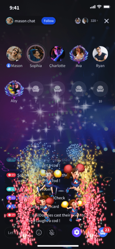 Cheerleader Fireworks