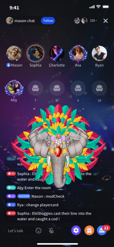 Colorful Elephant Mask