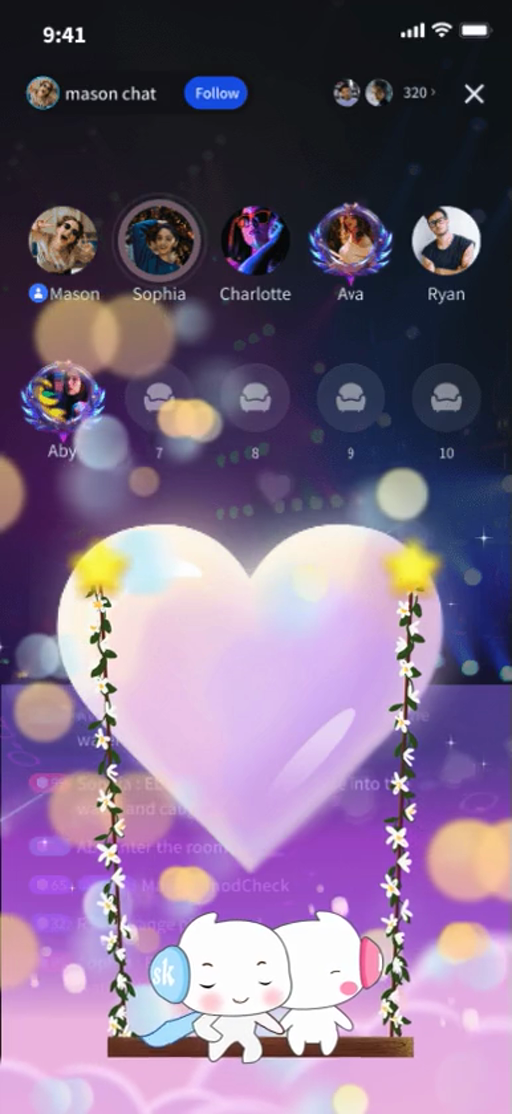 Cute Love Swing