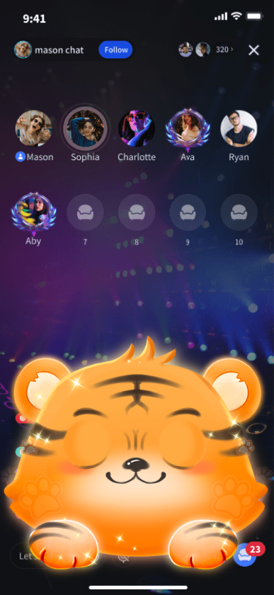Cute Winking Tiger