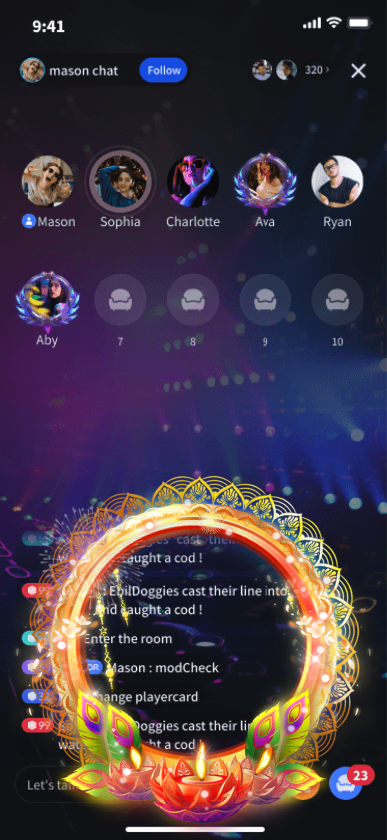 Diwali Chat Frame