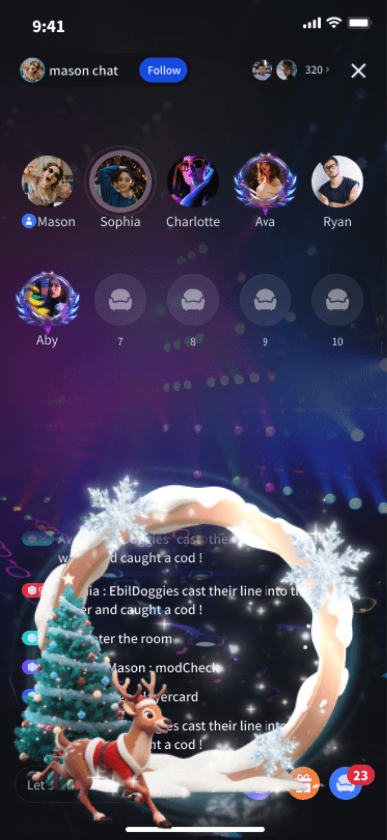 Festive Chat Frame
