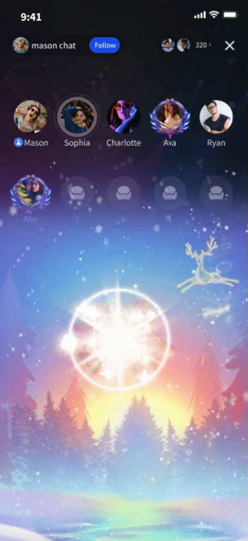 Festive Reindeer Animation