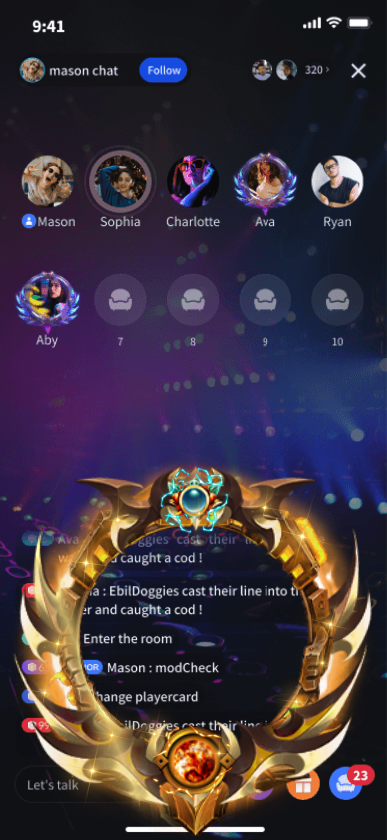 Gaming Chat Frame