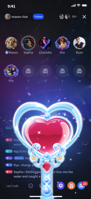 Heart Magic Wand
