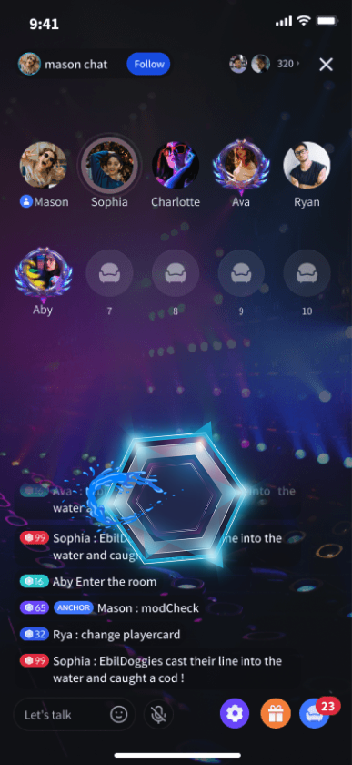 Interactive Chat Effects