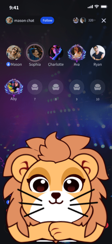 Lion Chat Frame