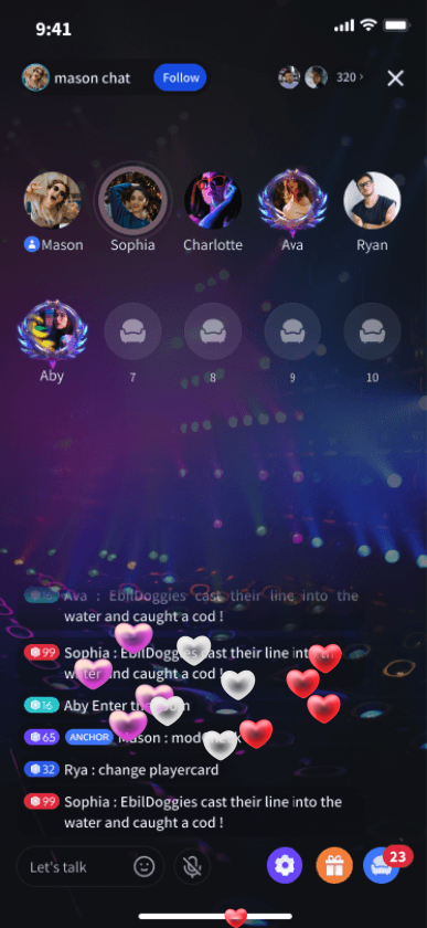Live Chat Hearts