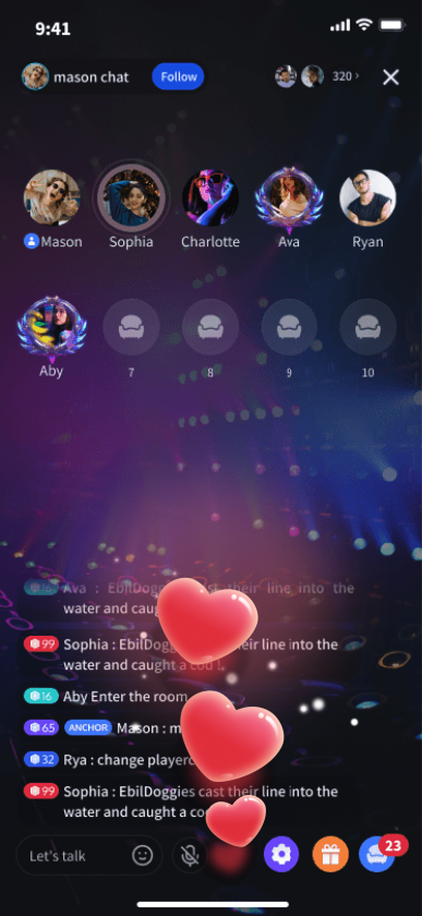 Live Chat Hearts