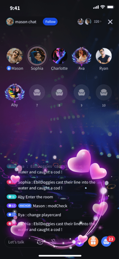 Live Chat Hearts