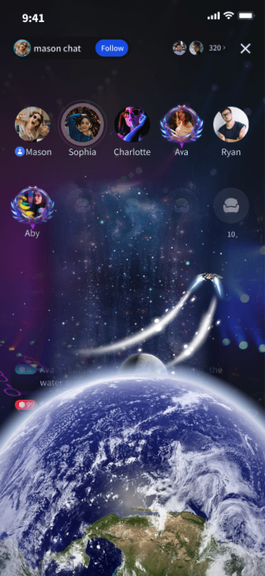 Space Chat Scenes