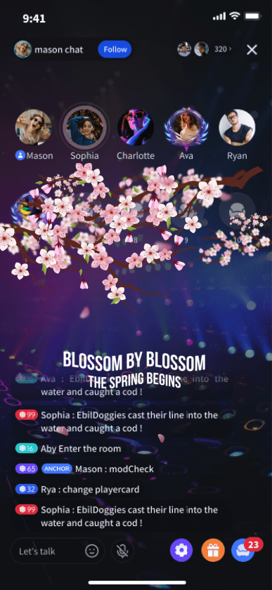 Spring Blossom Chat