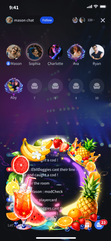 Tropical Fruit Frame