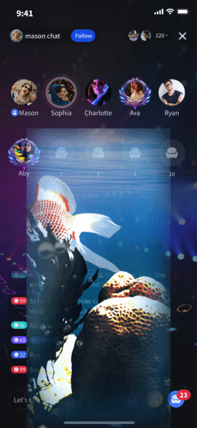 Virtual Aquarium Chat