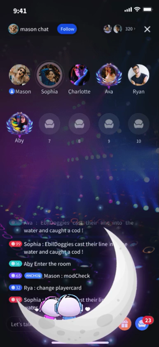 Virtual Chatroom Animation