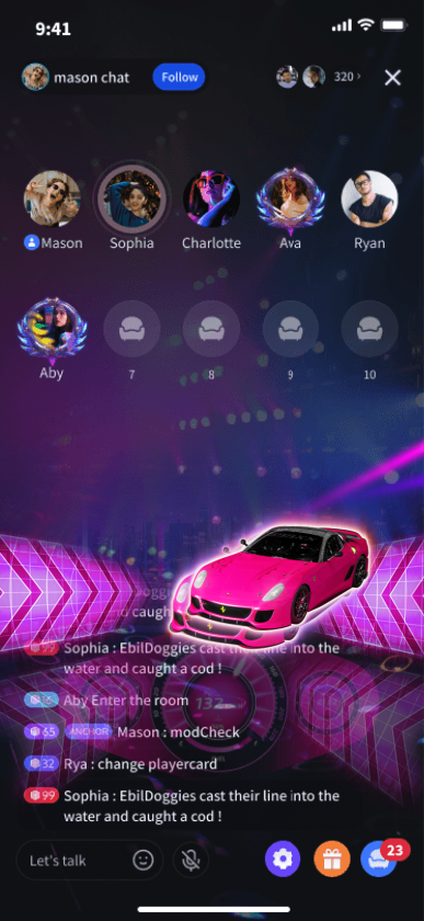 Virtual Racing Chat