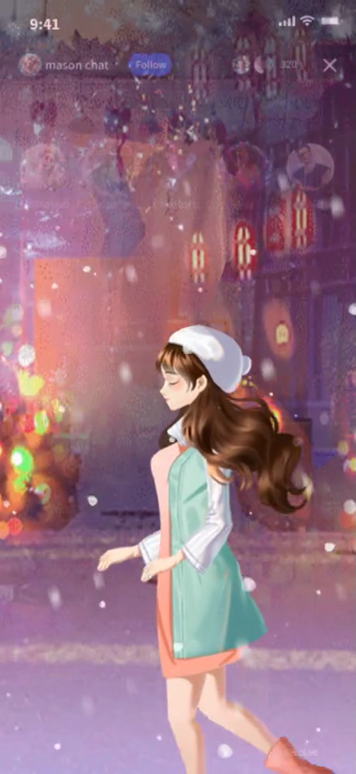 Winter Couple Romance